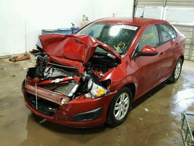 1G1JA5SH9C4124291 - 2012 CHEVROLET SONIC LS 红色 照片 2