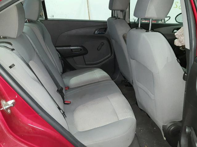 1G1JA5SH9C4124291 - 2012 CHEVROLET SONIC LS 红色 照片 6