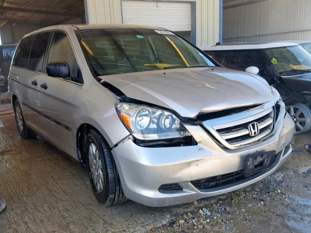 5FNRL38247B025825 - 2007 HONDA ODYSSEY LX SILVER photo 1