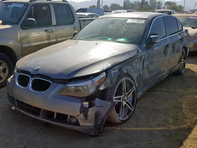 WBANE53526CK90726 - 2006 BMW 525 I GRAY photo 2