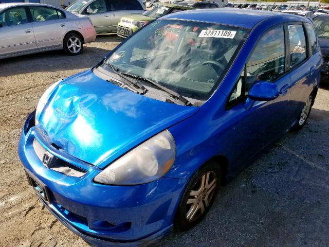JHMGD38687S009314 - 2007 HONDA FIT S 蓝色 照片 2