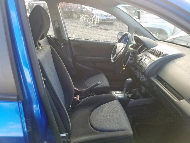 JHMGD38687S009314 - 2007 HONDA FIT S 蓝色 照片 5