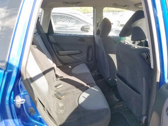 JHMGD38687S009314 - 2007 HONDA FIT S 蓝色 照片 6