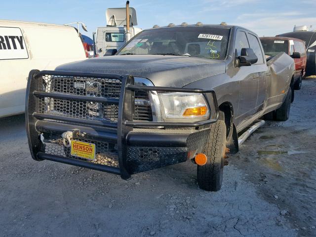 3C63DRGL2CG215389 - 2012 DODGE RAM 3500 S GRAY photo 2