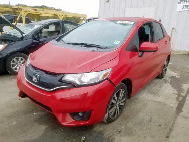 3HGGK5H80FM777513 - 2015 HONDA FIT EX RED photo 2