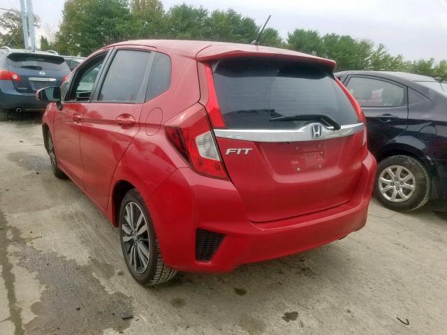 3HGGK5H80FM777513 - 2015 HONDA FIT EX RED photo 3