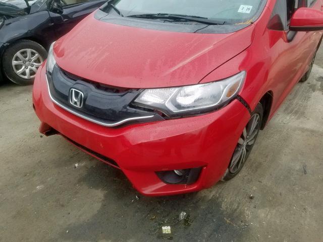 3HGGK5H80FM777513 - 2015 HONDA FIT EX RED photo 9