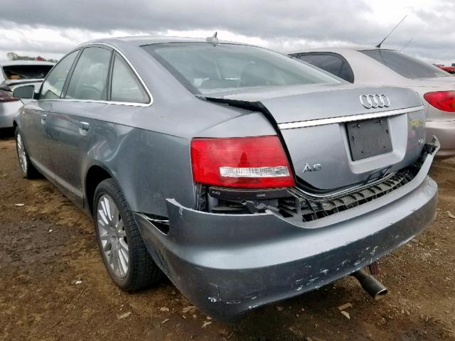 WAUAH74F47N023151 - 2007 AUDI A6 3.2 GRAY photo 3