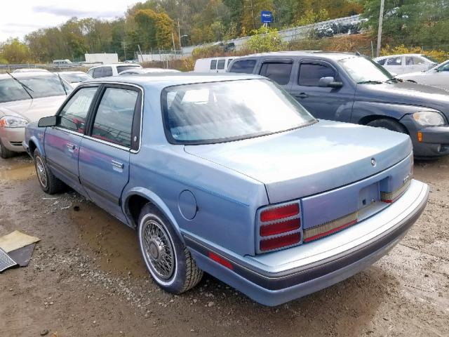 1G3AL54N3N6340715 - 1992 OLDSMOBILE CUTLASS CI BLUE photo 3