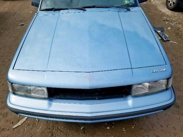 1G3AL54N3N6340715 - 1992 OLDSMOBILE CUTLASS CI BLUE photo 7