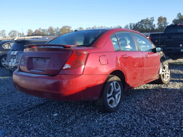 1G8AL52F64Z126420 - 2004 SATURN ION LEVEL BURGUNDY photo 4