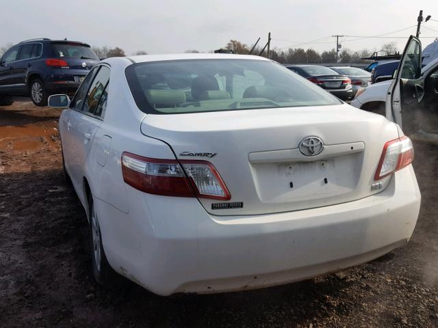 4T1BB46K09U085085 - 2009 TOYOTA CAMRY HYBR WHITE photo 3