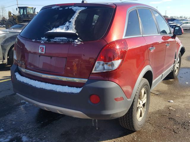 3GSCL33P98S723143 - 2008 SATURN VUE XE MAROON photo 4