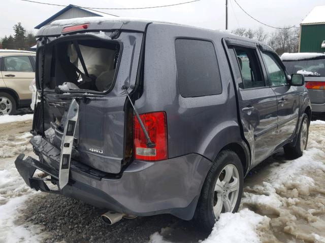 5FNYF4H7XFB034080 - 2015 HONDA PILOT EXLN GRAY photo 4