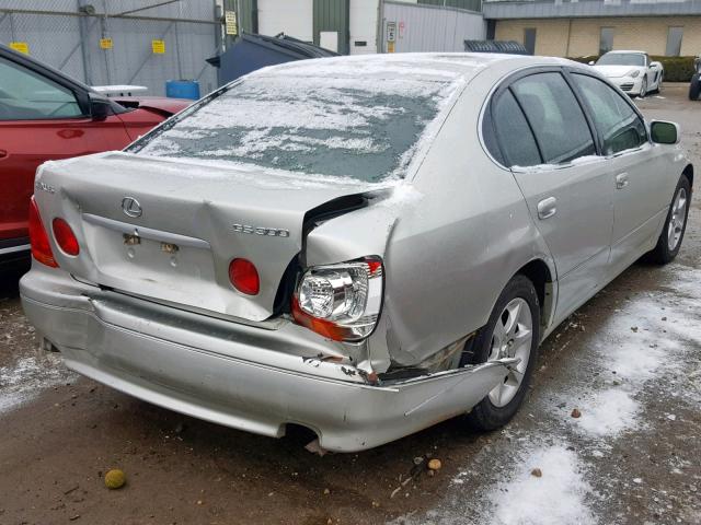 JT8BD69S940192429 - 2004 LEXUS GS 300 SILVER photo 4