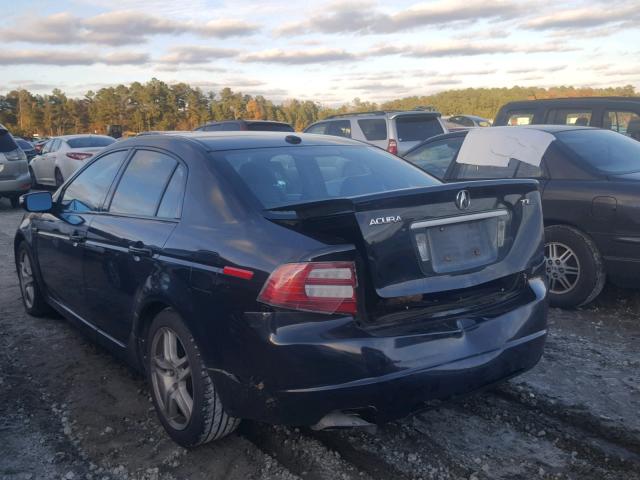 19UUA66237A049032 - 2007 ACURA TL BLACK photo 3