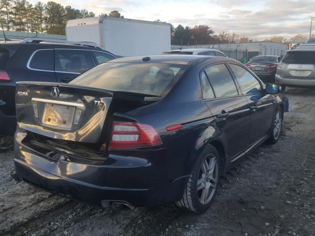 19UUA66237A049032 - 2007 ACURA TL BLACK photo 4