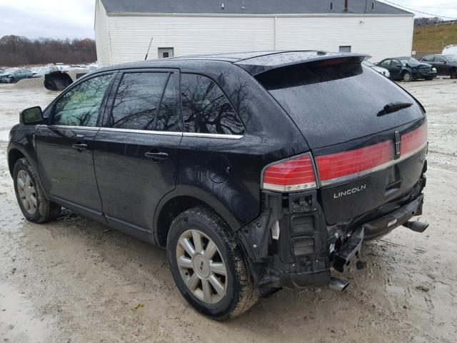 2LMDU88C98BJ23440 - 2008 LINCOLN MKX BLACK photo 3