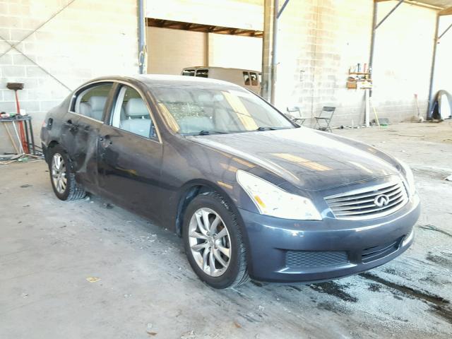 JNKCV61EX9M309667 - 2009 INFINITI G37 BASE BLUE photo 1