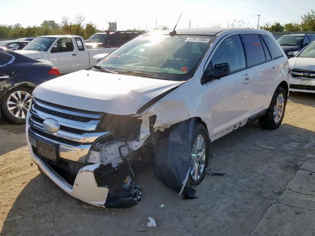 2FMDK4JC6CBA95206 - 2012 FORD EDGE SEL WHITE photo 2