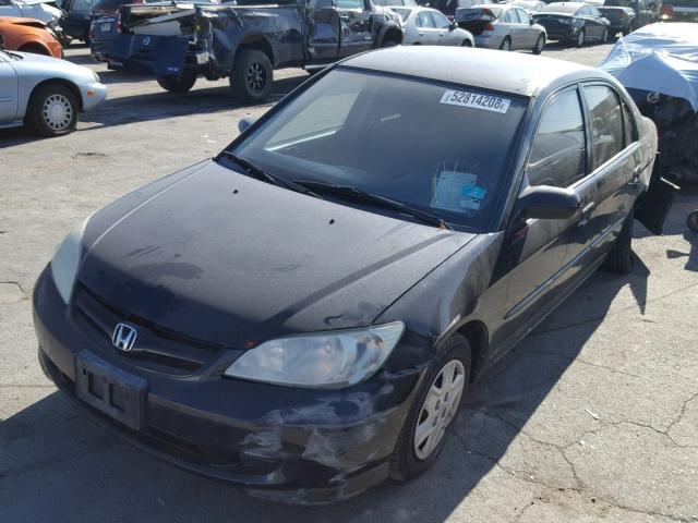 2HGES16325H546147 - 2005 HONDA CIVIC DX V BLACK photo 2