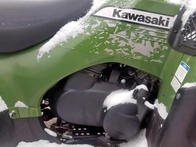 JKAVFEF17CB519298 - 2012 KAWASAKI KVF650 F GREEN photo 7