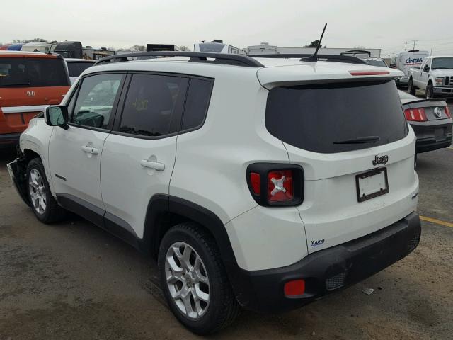 ZACCJABBXHPE60142 - 2017 JEEP RENEGADE L WHITE photo 3