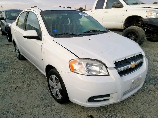 KL1TD56617B054911 - 2007 CHEVROLET AVEO BASE Weiß Foto 1