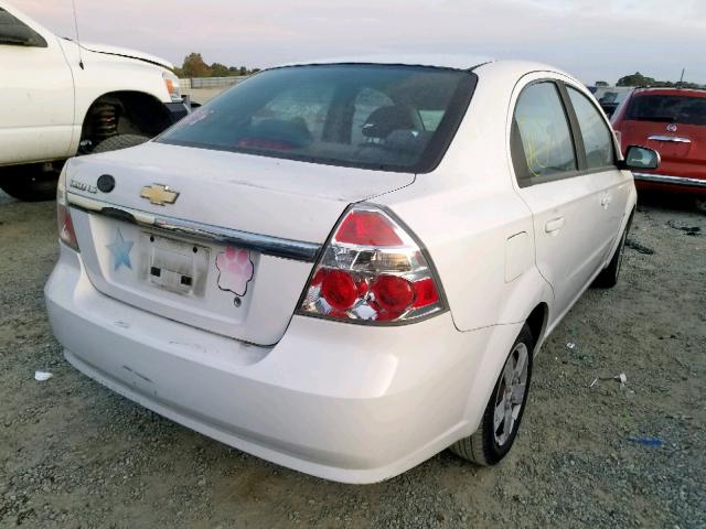 KL1TD56617B054911 - 2007 CHEVROLET AVEO BASE Weiß Foto 4