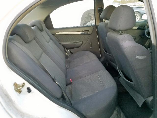 KL1TD56617B054911 - 2007 CHEVROLET AVEO BASE Weiß Foto 6
