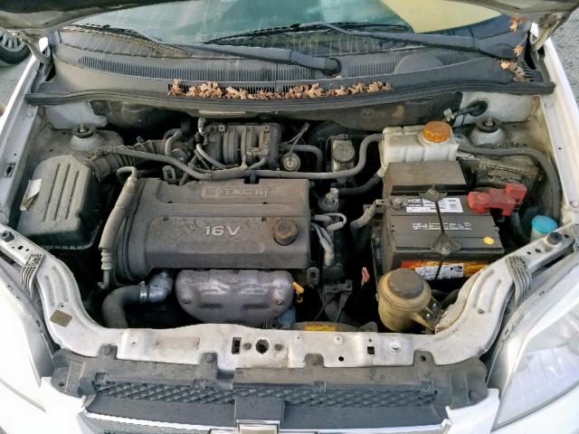 KL1TD56617B054911 - 2007 CHEVROLET AVEO BASE Weiß Foto 7