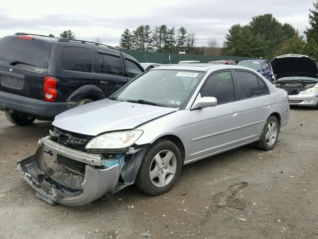 2HGES26715H520101 - 2005 HONDA CIVIC EX ვერცხლისფერი ფოტო 2