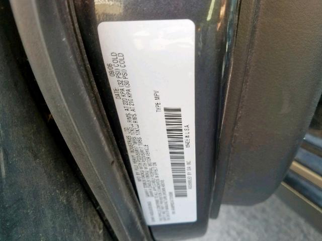 4S4BP62C477316366 - 2007 SUBARU OUTBACK OU GRAY photo 10