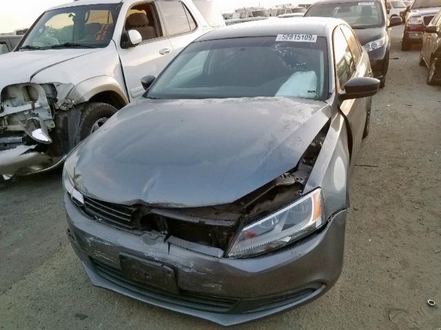 3VW2K7AJ5CM304541 - 2012 VOLKSWAGEN JETTA BASE 灰色 照片 9