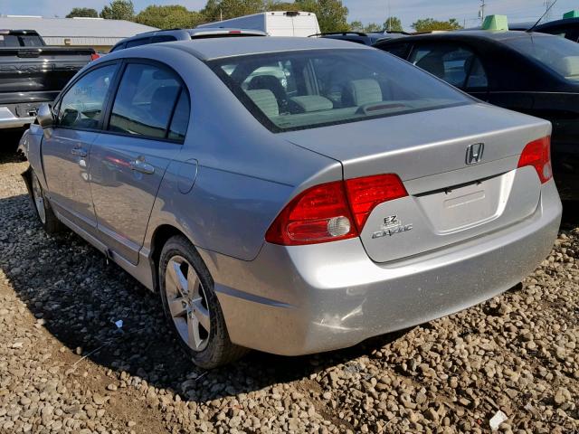 1HGFA16858L052889 - 2008 HONDA CIVIC EX SILVER photo 3