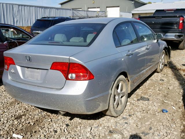 1HGFA16858L052889 - 2008 HONDA CIVIC EX SILVER photo 4