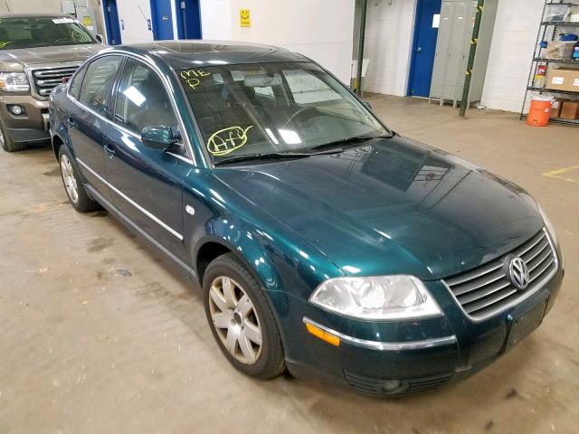 WVWTH63B42P137992 - 2002 VOLKSWAGEN PASSAT GLX GREEN photo 1