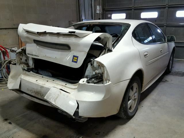 2G2WP552181110394 - 2008 PONTIAC GRAND PRIX WHITE photo 4