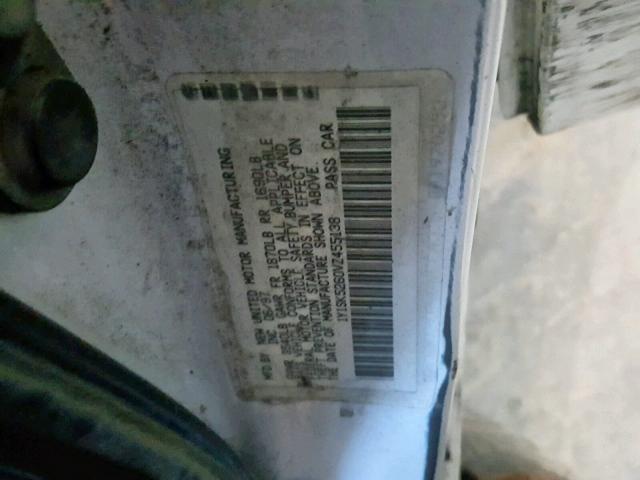 1Y1SK5260VZ455138 - 1997 GEO PRIZM BASE თეთრი ფოტო 10