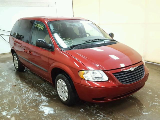 1C4GJ453X3B246780 - 2003 CHRYSLER VOYAGER LX MAROON photo 1