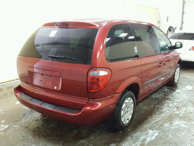 1C4GJ453X3B246780 - 2003 CHRYSLER VOYAGER LX MAROON photo 4