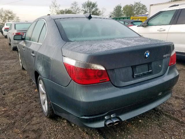 WBANE53587CW65228 - 2007 BMW 525 I GRAY photo 3