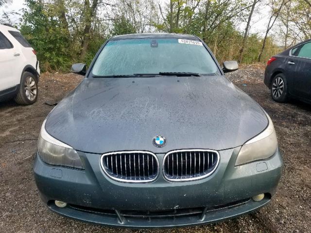 WBANE53587CW65228 - 2007 BMW 525 I GRAY photo 9