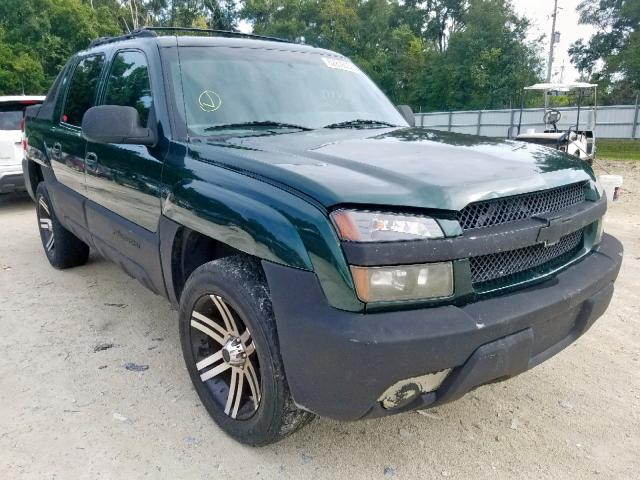 3GNEK13T12G242961 - 2002 CHEVROLET AVALANCHE GREEN photo 1