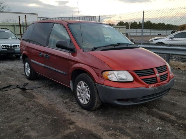 1D4GP25B66B742676 - 2006 DODGE CARAVAN SE RED photo 1