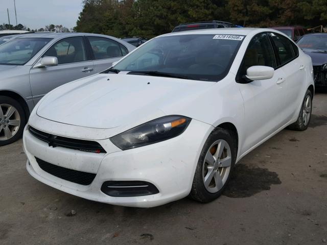 1C3CDFBB5GD605450 - 2016 DODGE DART SXT WHITE photo 2