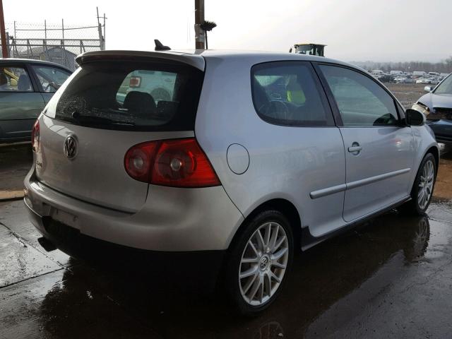 WVWEV71K37W058384 - 2007 VOLKSWAGEN NEW GTI SILVER photo 4