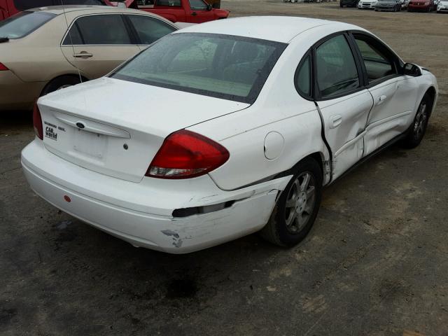 1FAFP56UX6A231753 - 2006 FORD TAURUS SEL WHITE photo 4