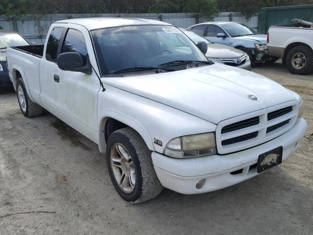 1B7GL22Z8YS523201 - 2000 DODGE DAKOTA WHITE photo 1