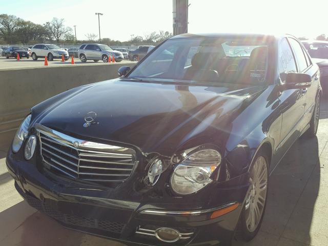 WDBUF56X98B245492 - 2008 MERCEDES-BENZ E 350 BLACK photo 2